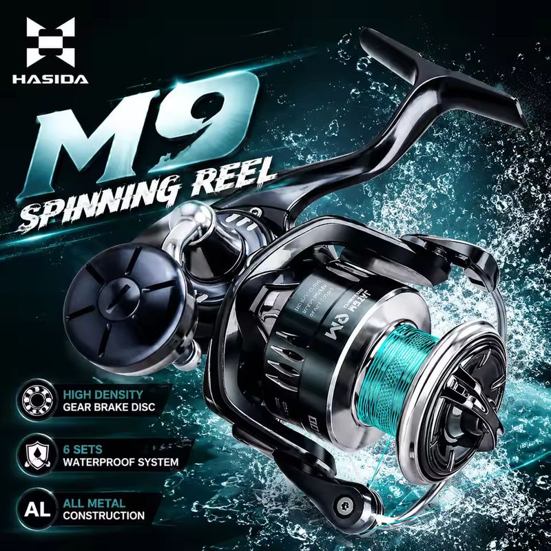 HASIDA M9 Spinning Reel Full M - Fishing Boat Steering Wheel 评论和价格